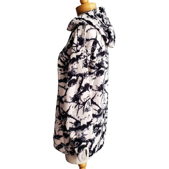 Zella NWT Cozy Up Polar Fleece Recycled Polyester Hoodie Thumbholes Kanga Pocket - Picture 6 of 11